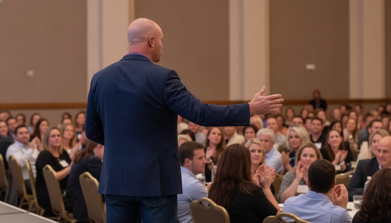 Dean Eric Smith on stage — The Unburdened Leader