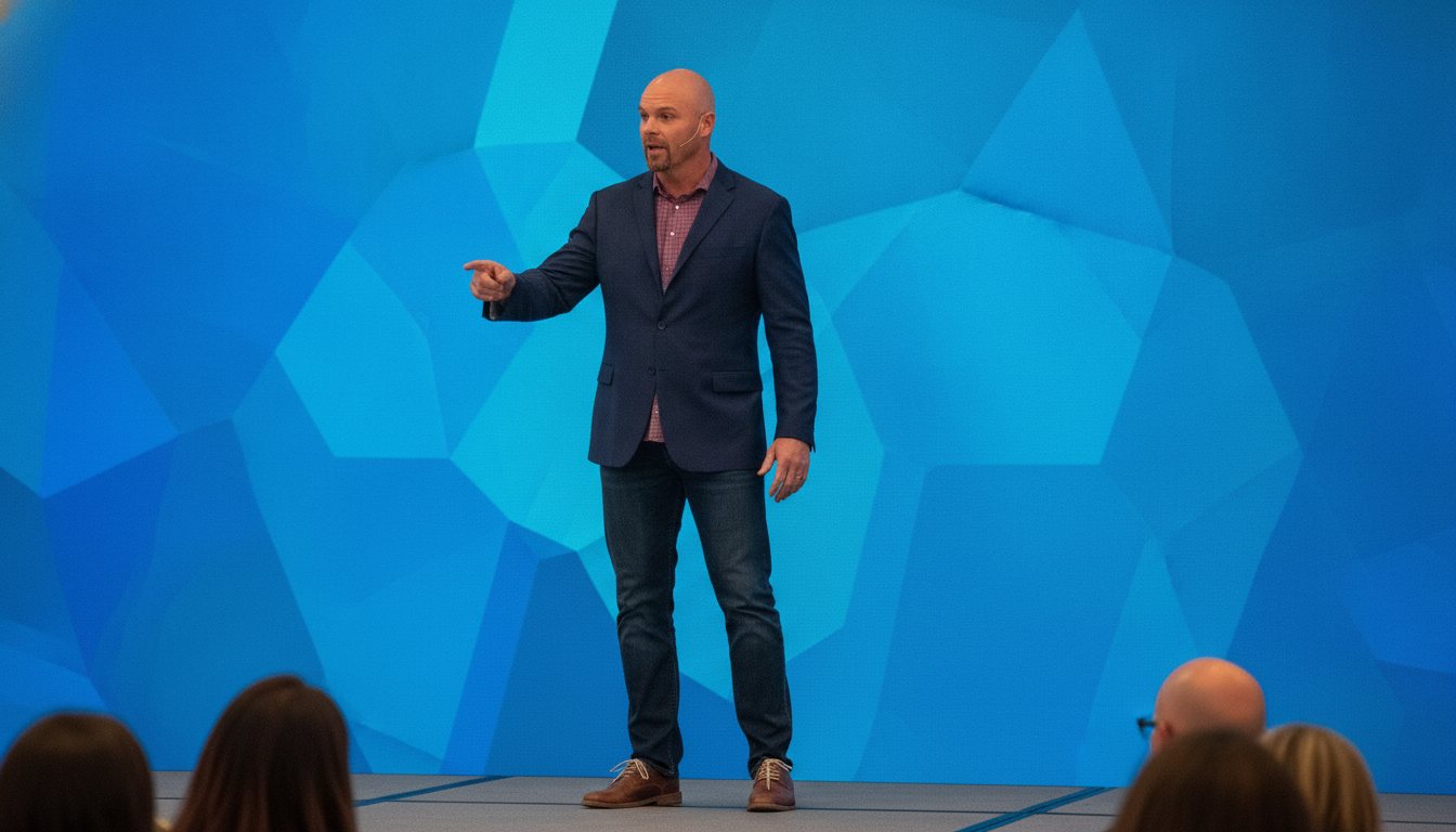 Dean Eric Smith on stage — The E.D.G.E. Intensive