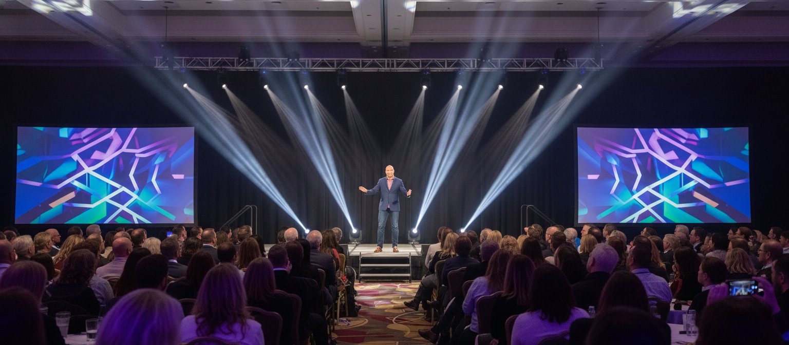 Dean Eric Smith on stage — The Capacity Crisis